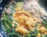 A picture of step 3 of Red Amranth Dal sabji.