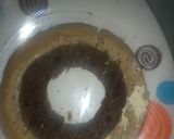 A picture of step 12 of Vanilla chocolate checker board cake.