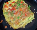 A picture of step 2 of Bread omlette sandwich.