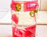 A picture of step 5 of Jalapeño Watermelon Water.