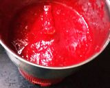 A picture of step 2 of Tomato Halwa.