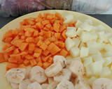 Foto del paso 2 de la receta: Muslo de pavo con calabaza, plátano macho y patata