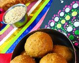 A picture of step 5 of Til Jagarry Laddu.