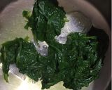 A picture of step 2 of Palak paneer.