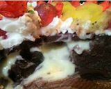 Foto langkah ke 10 dari resep Puding Brownies Isi Vla.