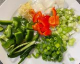 A picture of step 4 of Dry Gobhi Manchurian.