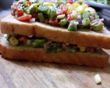 A picture of step 4 of 3 Layer Bombay Cheese Sandwich.
