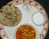 A picture of step 3 of Turai ki sabji.