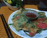 Foto langkah ke 6 dari resep Pajeon Pancake Bawang Daun Korea.