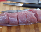 Foto del paso 2 de la receta: Solomillo de cerdo con rulo de cabra en airfryer