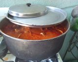 Foto del paso 4 de la receta: Pavo indio con salsa de tomate preparada y aceitunas con hueso (guisado)