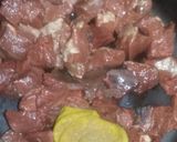 Foto del paso 1 de la receta: Estofado de corazón con puré de papas en olla a presión