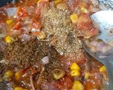 A picture of step 6 of Corn Palak Paneer Curry.