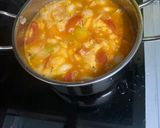 Hình bước làm 2 của món Canh cà chua trứng