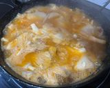 Foto del paso 7 de la receta: Setas de cultivo a ajillo con jamón y salsa con huevo poché