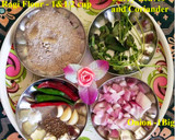 A picture of step 1 of Ragi roti.