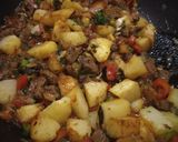 A picture of step 4 of Street Style Tawa Mutton Pulao.