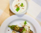 A picture of step 4 of Roasted eggplants with walnut cheese sauce.