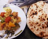 รูปขั้นตอนการทำที่ 4 ของ ผัดผักขนมปังนาน (Vegetables and Naan)