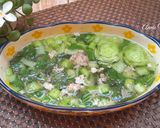Hình bước làm 3 của món Canh cải thìa thịt xay nấu nhanh