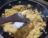 A picture of step 1 of Besan khoya barfi.