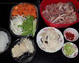 Hình bước làm 1 của món SP.0007 - Miến Gà Nấu Nấm
