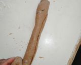 A picture of step 5 of Wholegrain chapati with onion and coriander.
