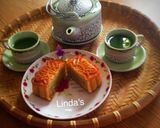 Hình bước làm 9 của món Bánh nướng nhân trà xanh trứng mặn