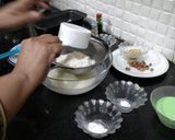 A picture of step 3 of Pistachio pound cake.