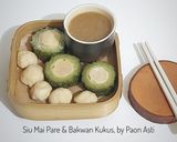 Foto langkah ke 6 dari resep Siu Mai Pare & Bakwan Kukus (Siu mai gluten free).