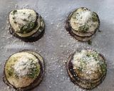 A picture of step 4 of Aubergine and pesto stack.