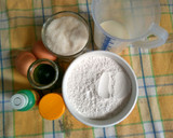 Foto langkah ke 1 dari resep Sarang laba-laba Pandan Tepung Beras.