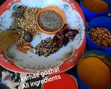 A picture of step 1 of Karhae goshat masala.