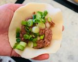 A picture of step 4 of Beef Pancakes.