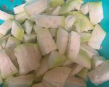 A picture of step 1 of Lauki Chana Dal.