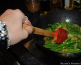 A picture of step 4 of Green Beans Stew With Beef خورشت لوبیا سبز.
