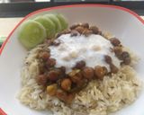 A picture of step 5 of Kala Chana Masala.