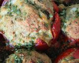 Une image de l'étape 4 de 🍅 Tomates farcies poulet, mozzarella & pesto.
