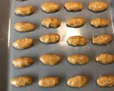 A picture of step 8 of Christmas cookies dipped in honey, aka melomakarona.