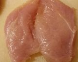 A picture of step 1 of Ricotta stuffed chicken with a potato salad.