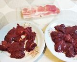 Csirkemáj baconbe tekerve 🥓 recept fázis 1 fotója