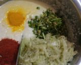 A picture of step 5 of Handvo traditional style.