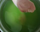 A picture of step 2 of KFC style fried Chicken.