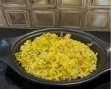 A picture of step 6 of Mangai Sadum / Raw Mango Rice.