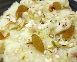 A picture of step 8 of Rice Halwa.