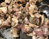 A picture of step 3 of Braided Puff Pastry with Chicken, Mushrooms, and Comté Cheese.