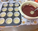 A picture of step 4 of Vanilla red velvet cupcakes.
