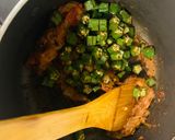 A picture of step 4 of Masala Bhindi.
