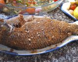 صورة لخطوة 2 من وصفة سمك دنيس مسحب مشوي