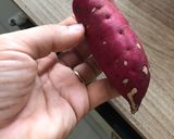 Hình bước làm 1 của món Cháo yến mạch khoai lang ruốc cá hồi